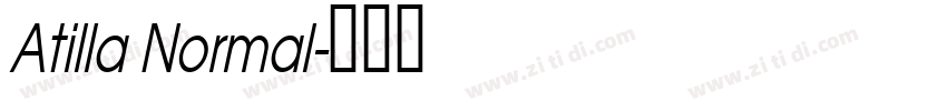 Atilla Normal字体转换